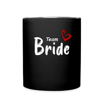 Mariée d’équipe - Mug uni - noir - Devant