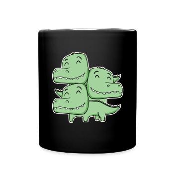 Corcodile Motif - Full Colour Mug - black - Front