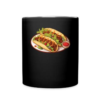 Birria Tacos Cuisine mexicaine Mexique Cuisine Foodie - Mug uni - noir - Devant