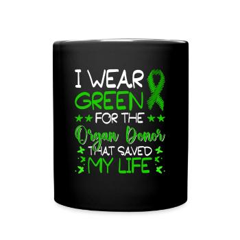 Don d’organes Greffe d’organes Don d’organes - Mug uni - noir - Devant
