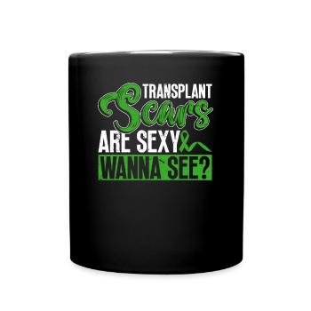 Don d’organes Greffe d’organes Don d’organes - Mug uni - noir - Devant