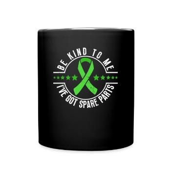 Don d’organes Greffe d’organes Don d’organes - Mug uni - noir - Devant