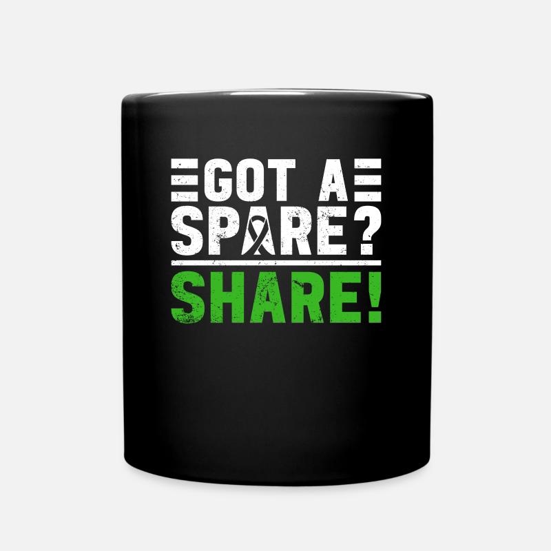 Organspender Organtransplantation Organspende - Tasse einfarbig - Schwarz