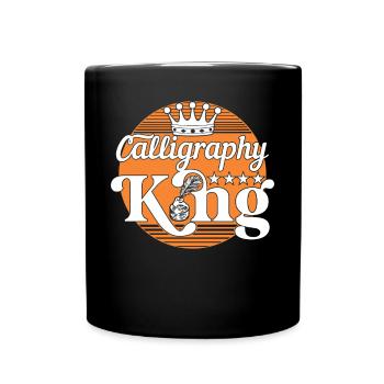 Roi de la calligraphie - Mug uni - noir - Devant