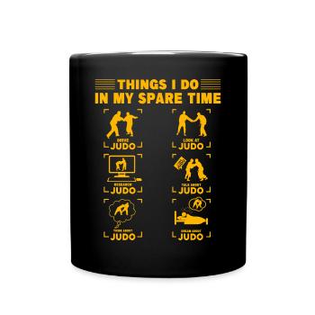 Things I do in my Spare Time Judo - Full Colour Mug - black - Front