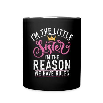 Cadeaux Petite Soeur - Mug uni - noir - Devant