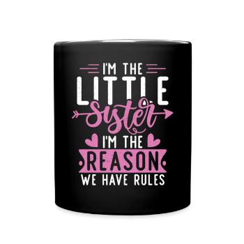 Little Sister Gifts - Tasse einfarbig - Schwarz - Vorne