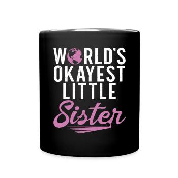 Little Sister Gifts - Tasse einfarbig - Schwarz - Vorne