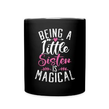 Little Sister Gifts - Tasse einfarbig - Schwarz - Vorne