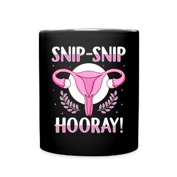 Endometriose Gynäkologische Chirurgie Erholung - Tasse einfarbig - Schwarz - Vorne