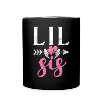 Little Sister Gifts - Tasse einfarbig - Schwarz - Vorne