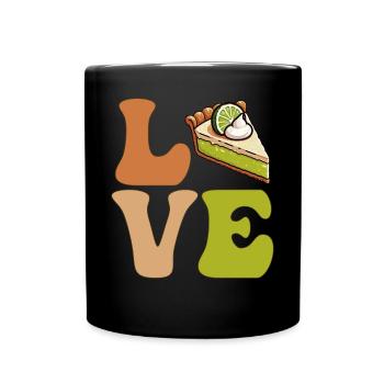 Key Lime Pie Florida Dessert - Full Colour Mug - black - Front