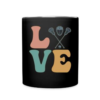 Lacrosse Spieler Lax Coach Team Trainer - Tasse einfarbig - Schwarz - Vorne