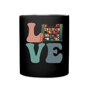 Librarian Library - Full Colour Mug - black - Front