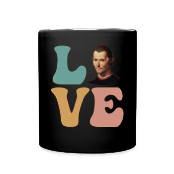 Portrait de Machiavel Machiavel Le Prince - Mug uni - noir - Devant