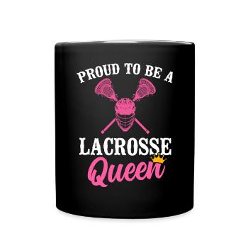 Lacrosse Stick Lax Girl Spieler Mom Torwartfrauen - Tasse einfarbig - Schwarz - Vorne