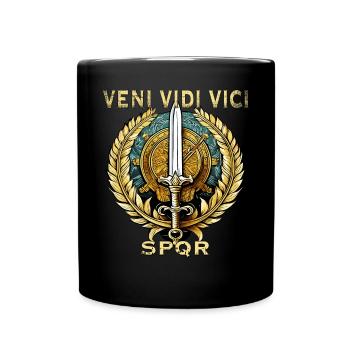ROMA VENI VIDI VICI - Full Colour Mug - black - Front