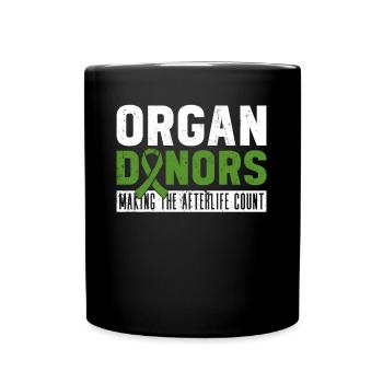 Don d’organes Greffe d’organes Don d’organes - Mug uni - noir - Devant
