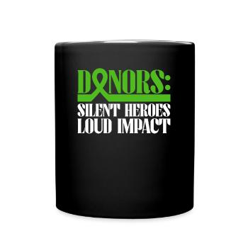 Don d’organes Greffe d’organes Don d’organes - Mug uni - noir - Devant