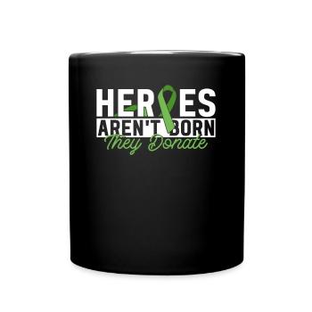 Organ Donor Organ Transplant Organ Donation - Full Colour Mug - black - Front