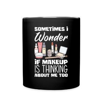 Lustiges Make Up Artist Maskenbildner Geschenk - Tasse einfarbig - Schwarz - Vorne