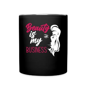 Lustiges Make Up Artist Maskenbildner Geschenk - Tasse einfarbig - Schwarz - Vorne