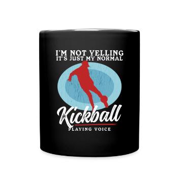Kickball Kickballer Kickball Cadeau de joueur - Mug uni - noir - Devant