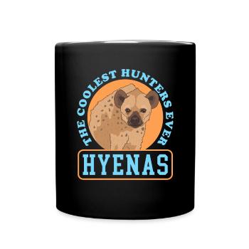 Hyène hyène tacheté hyène cadeau - Mug uni - noir - Devant