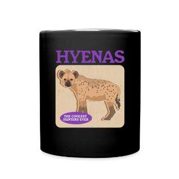 Hyena, spotted hyena, hyena gift - Full Colour Mug - black - Front