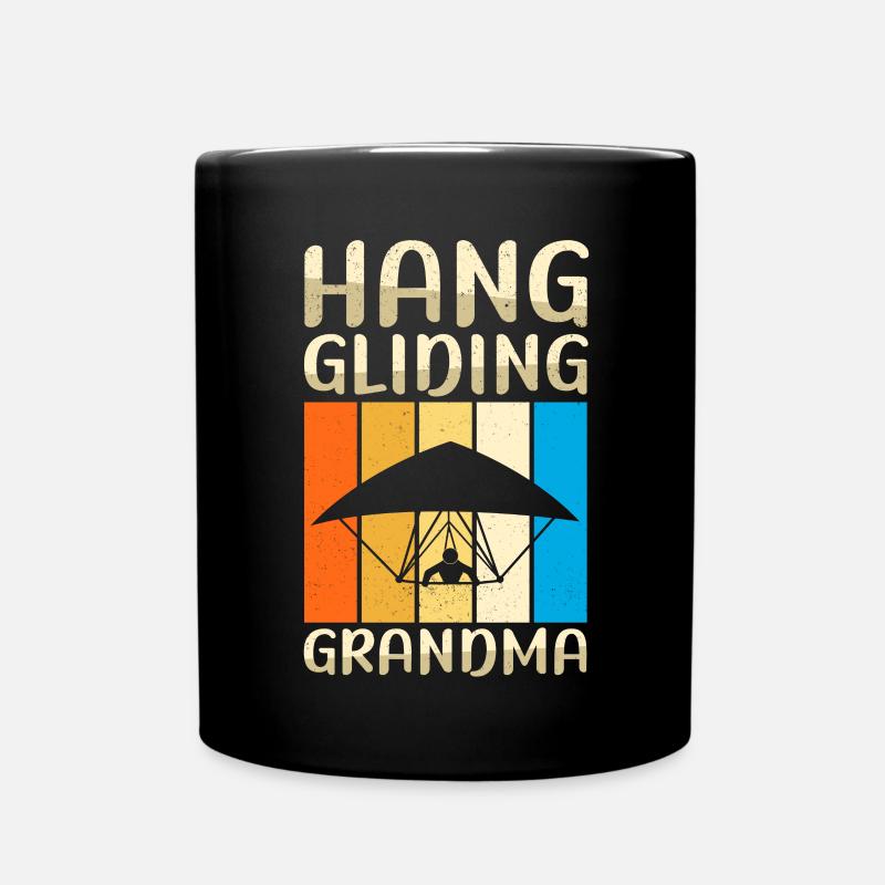 Deltaplane Granny Deltaplane Cadeau - Mug uni - noir