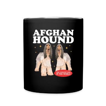 Afghan Hound Dog Owner Gift - Full Colour Mug - black - Front