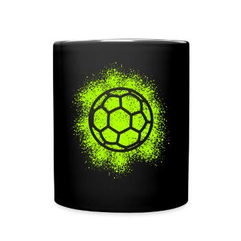 Handball Spieler Spielerin Trainer Handballer - Tasse einfarbig - Schwarz - Vorne