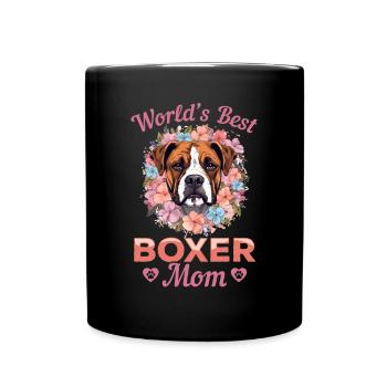 Boxer Dog Breed Pet - Meilleure maman Boxer du monde - Mug uni - noir - Devant