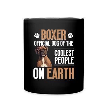Boxer Race Chien Boxer Chien Officiel - Mug uni - noir - Devant