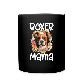 Boxer Dog Breed Pet - Boxer Mom - Full Colour Mug - black - Front