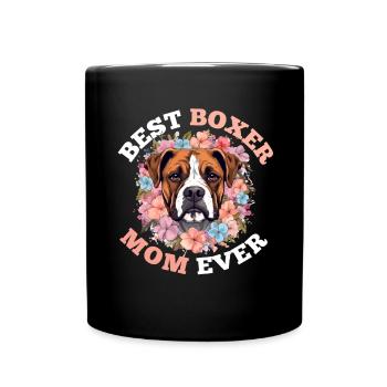 Boxer Dog Breed Pet - Meilleure maman Boxer de tous les temps - Mug uni - noir - Devant