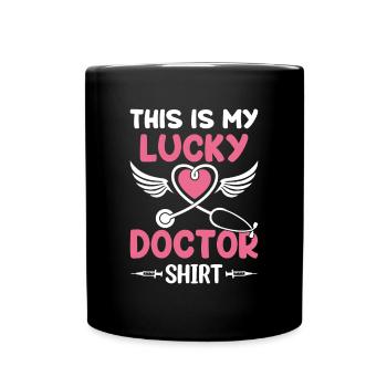 C’est ma chemise de docteur porte-bonheur - Hôpital Doctor Li - Mug uni - noir - Devant