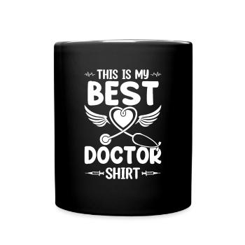 C’est mon meilleur médecin chemise - médecin urgentiste - Mug uni - noir - Devant