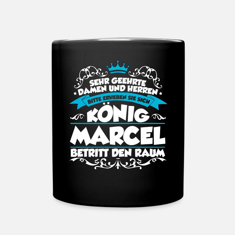 Marcel Name Design - Tasse einfarbig - Schwarz
