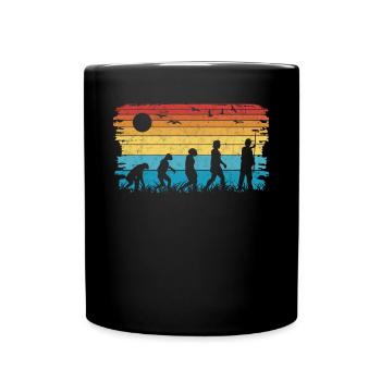 Painter and varnisher Evolution Master painter - Full Colour Mug - black - Front