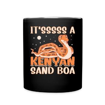 C’est un boa des sables du Kenya - Mug uni - noir - Devant