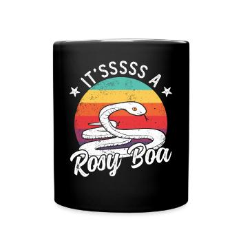 It'sssss a rosy boa - Full Colour Mug - black - Front