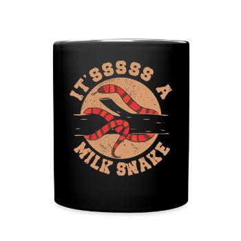 C’est un serpent de lait - Mug uni - noir - Devant