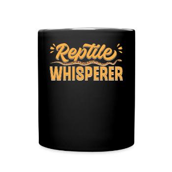 Reptilien-Flüsterer - Tasse einfarbig - Schwarz - Vorne