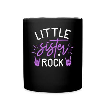Little Sister Gifts - Tasse einfarbig - Schwarz - Vorne