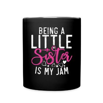 Little Sister Gifts - Tasse einfarbig - Schwarz - Vorne
