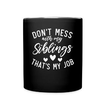 Little Sister Gifts - Tasse einfarbig - Schwarz - Vorne