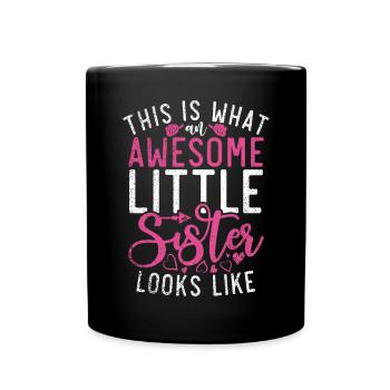 Cadeaux Petite Soeur - Mug uni - noir - Devant