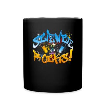 La science est géniale - Mug uni - noir - Devant