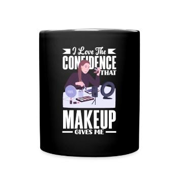 Lustiges Make Up Artist Maskenbildner Geschenk - Tasse einfarbig - Schwarz - Vorne